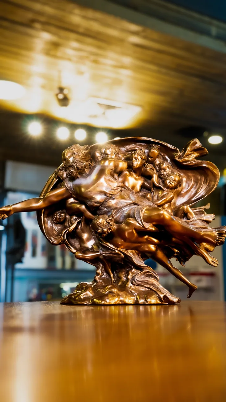 Peça decorativa em bronze