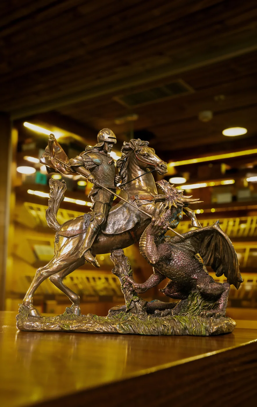 Peça decorativa São Jorge